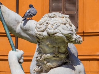 Naklejka premium Fountain of Neptune, Piazza Navona, Rome, Italy
