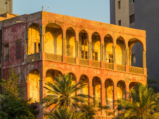 Fototapeta na wymiar Arabesque architecture in Beirut, Lebanon
