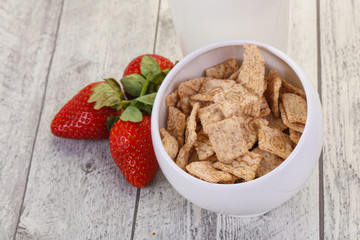 Wheat flakes for breakfast