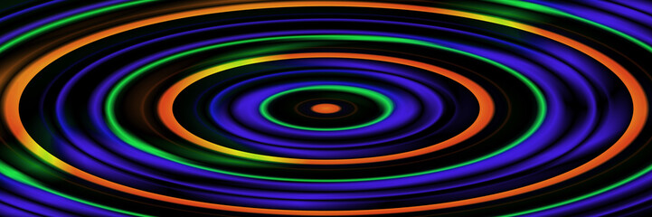 Digital Art, panoramic abstract three-dimensional objects with soft lighting, Germany