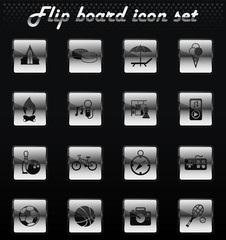 leisure icon set