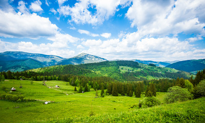 Fototapeta na wymiar View of the mountain Homyak