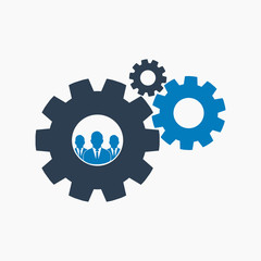 Business solution icon. Flat style vector EPS.