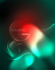 Neon lights vector abstract background