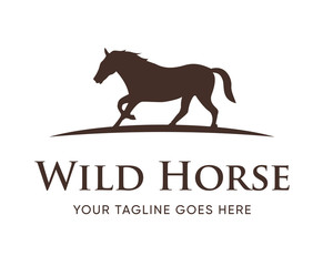 Creative Horse Elegant Logo Symbol Design Illustration Vector for Company