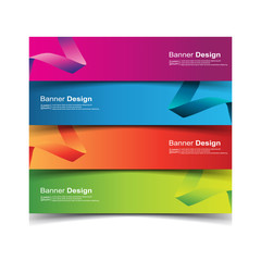 Naklejka premium Vector Abstract design banner web template