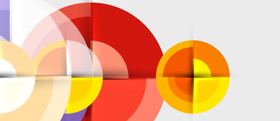 Obraz premium Circular geometrical design template