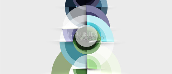 Geometric design abstract background - circles