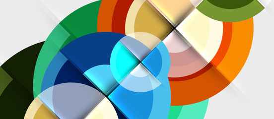 Obraz premium Geometric design abstract background - circles