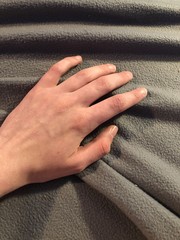 hands on a black background