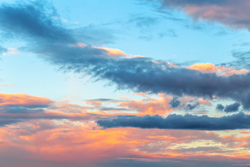 Beauty sunset landscape