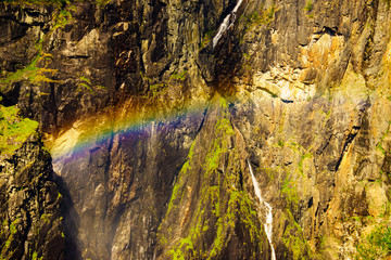 Voringsfossen waterfall, Mabodalen canyon Norway
