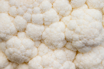 Close-up of cauliflower cabbage, background