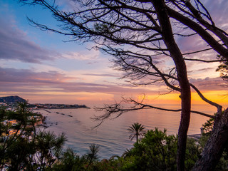 Sunset over Forio, Ischia Island, Italy