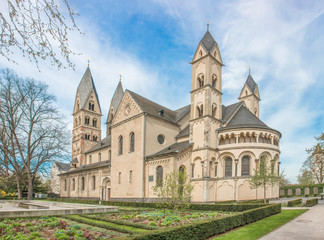Fototapeta na wymiar St. Castor Basilica (Basilika St. Kastor) in Koblenz