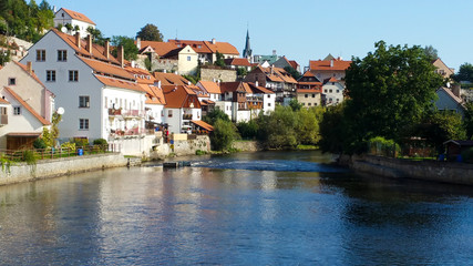 Fototapeta na wymiar view of the city of cesky krumlov czech republic
