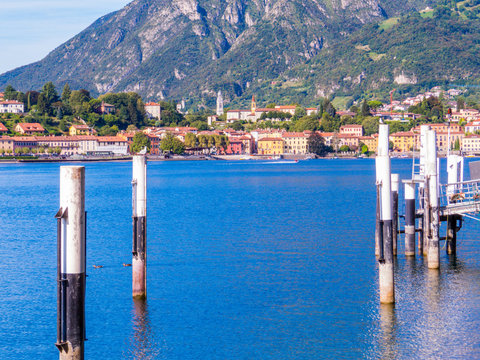 View of the village of Malgrate on the Lake of Como, Italy