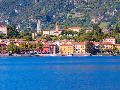 View of the village of Malgrate on the Lake of Como, Italy