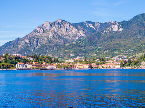View of the village of Malgrate on the Lake of Como, Italy