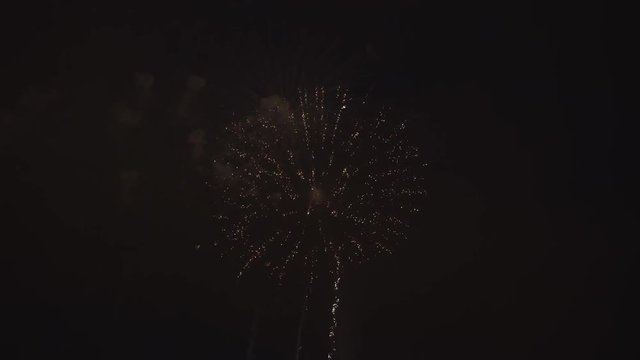 Firework display evening p2 4k