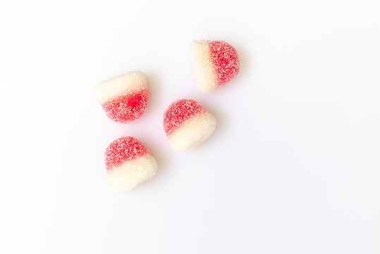 Gominolas de az&uacute;car , besos de fresa