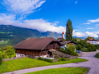 Fototapeta na wymiar Sant'Osvaldo (St. Oswald), Castelrotto (Kastelruth), Dolomites, north Italy