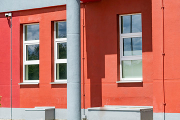 Fragment of a house with Windows