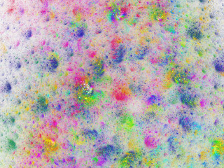 rainbow abstract fractal background 3d rendering illustration