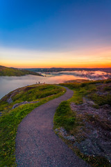 View from the Cabot Tower track on Signal Hill St John, Newfoundland, Canada