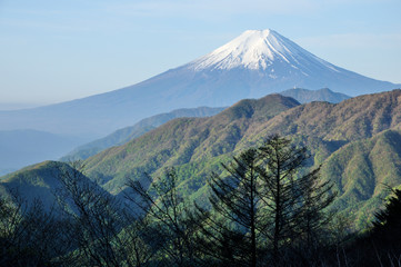 Fototapeta na wymiar 大峠より富士山