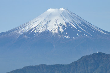 山梨百名山の雁ヶ腹摺山からの富士山