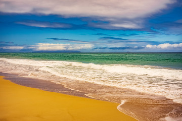 deserted tropical beach