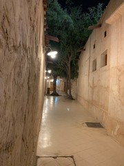 Fototapeta na wymiar narrow street in the old town of Qatar