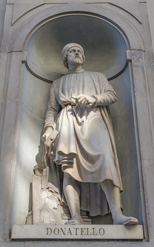 Donatello Statue Uffizi Gallery Florence Tuscany Italy