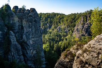 Fototapeta premium sandstone rock formation in Saxon Switzerland