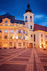 Holy Trinity Church and Sibiu City Hall