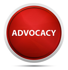 Advocacy Promo Red Round Button
