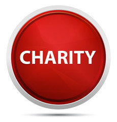 Charity Promo Red Round Button