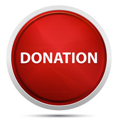 Donation Promo Red Round Button