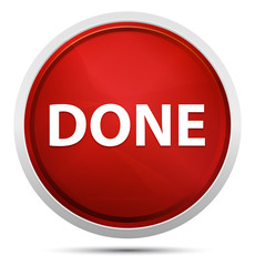 Done Promo Red Round Button