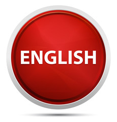 English Promo Red Round Button