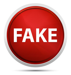 Fake Promo Red Round Button