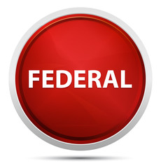Federal Promo Red Round Button