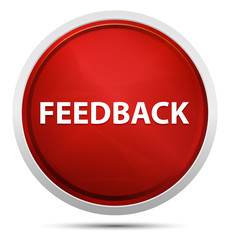 Feedback Promo Red Round Button