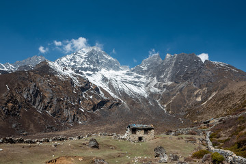 Old stone house in Himalayas