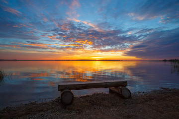 Sunrise at the lake