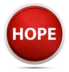 Hope Promo Red Round Button