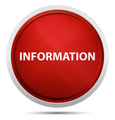 Information Promo Red Round Button
