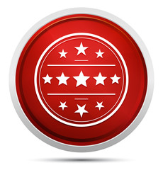 Premium badge icon Promo Red Round Button