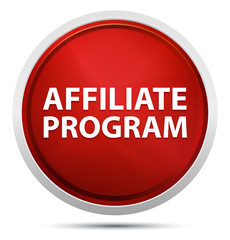 Affiliate Program Promo Red Round Button